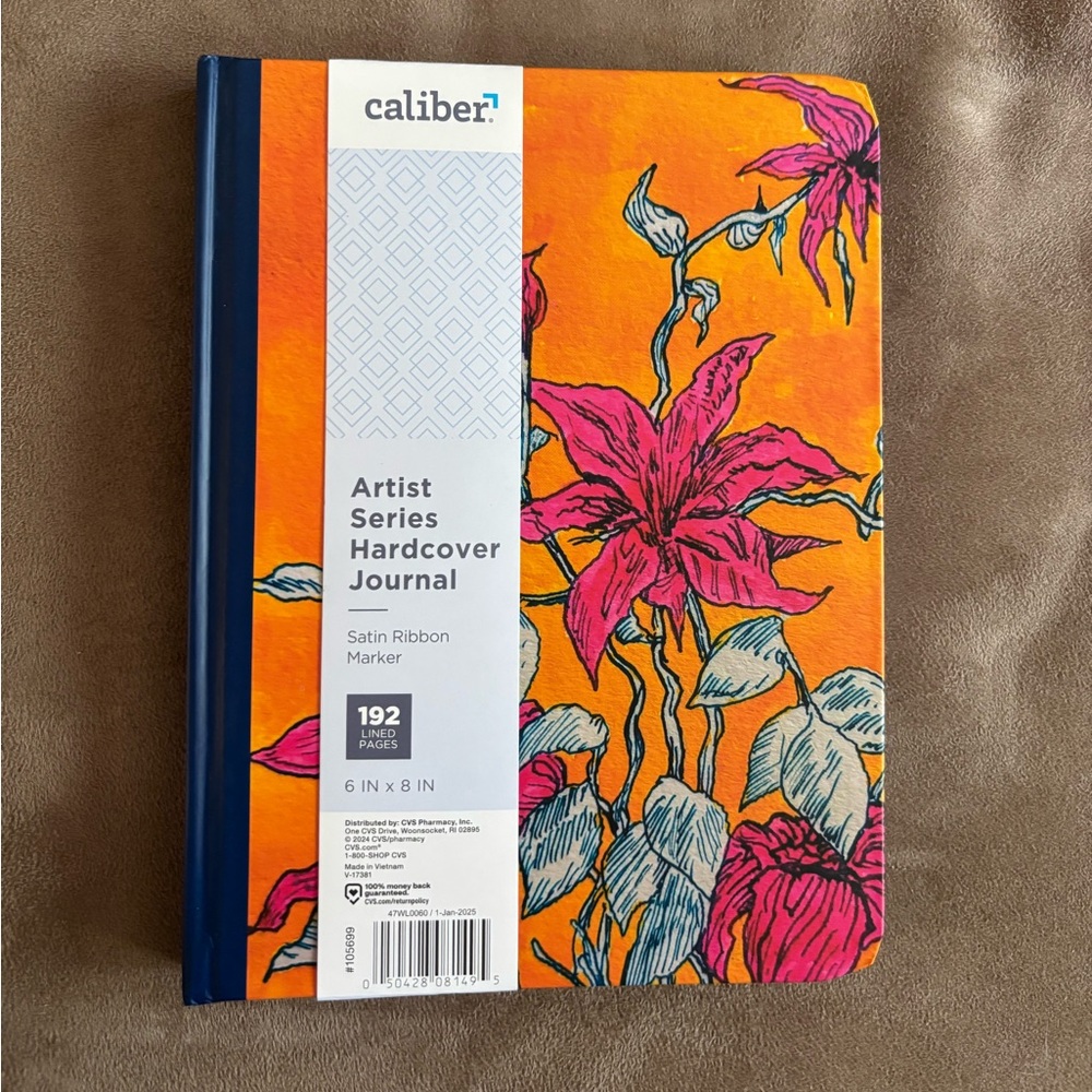 Caliber Artist Series Vibrant Flowers Hard
Cover Journal, 192 Pages, 6 x 8 in